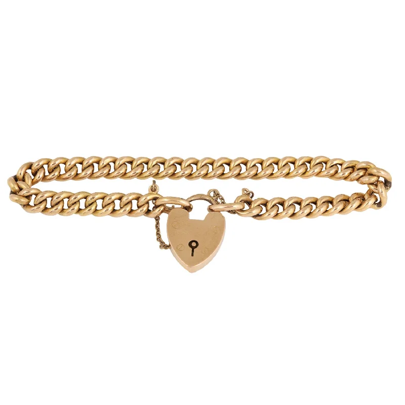 Elevate Your Outfit With Discounted Statement Jewelry English Heartlock Curb Bracelet Elevate Your Outfit With Discounted Statement Jewelry English Heartlock Curb Bracelet