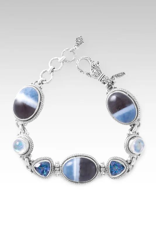 Trending Jewelry Now At Unbeatable Prices Ethereal Aura Bracelet™ in Banded Blue Opal Trending Jewelry Now At Unbeatable Prices Ethereal Aura Bracelet™ in Banded Blue Opal