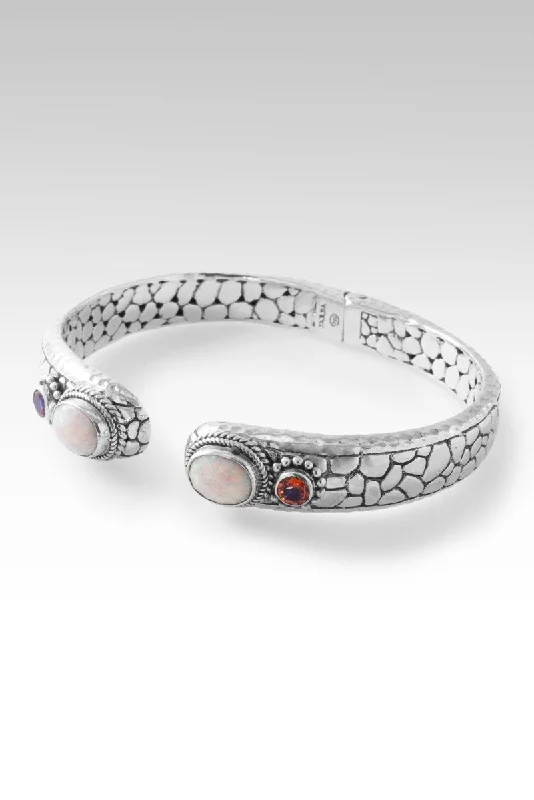 Exclusive Jewelry Offers – Shine For Less Faithful in Every Season Tip-to-Tip Bracelet™ in Peaches & Cream Simulated Opal