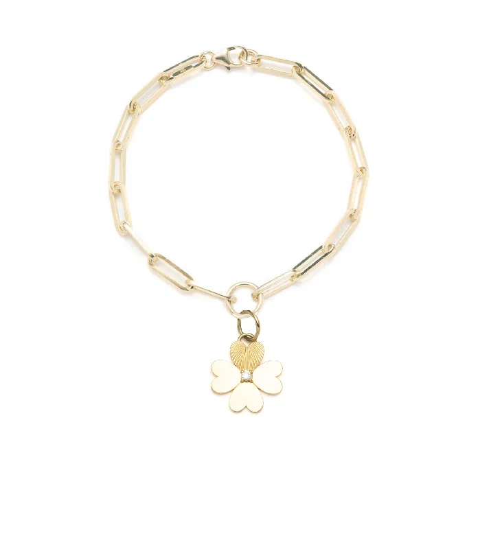 Fashion-Forward Jewelry At Incredible Prices Four Heart Clover : Classic Fob Clip Chain Bracelet Fashion-Forward Jewelry At Incredible Prices Four Heart Clover : Classic Fob Clip Chain Bracelet