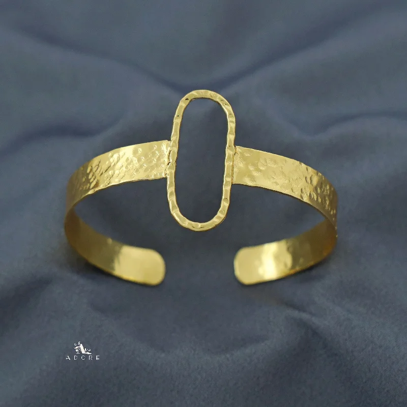 Jewelry Flash Sale – Stylish Designs At Unbeatable Rates Golden Oval Textured Bangle