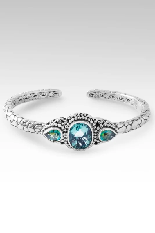 Dazzle With Discounts – Shop Jewelry On Sale Graceful Presence Cuff™ in Teal Fluorite