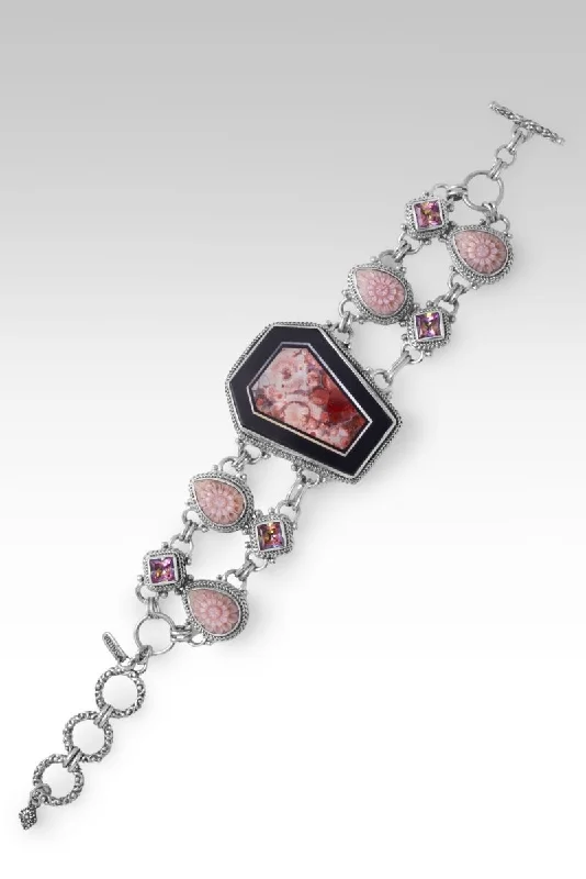 Celebrate With Sparkle – Jewelry Sale Now Live He Makes a Way Bracelet™ in Bird's Eye Rhyolite & Black Calcite Doublet