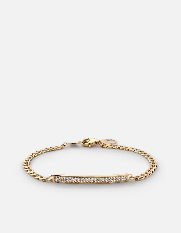 Once-A-Year Jewelry Sale – Grab Your Favorites Now 3mm ID Chain Bracelet, Gold Vermeil/Sapphire