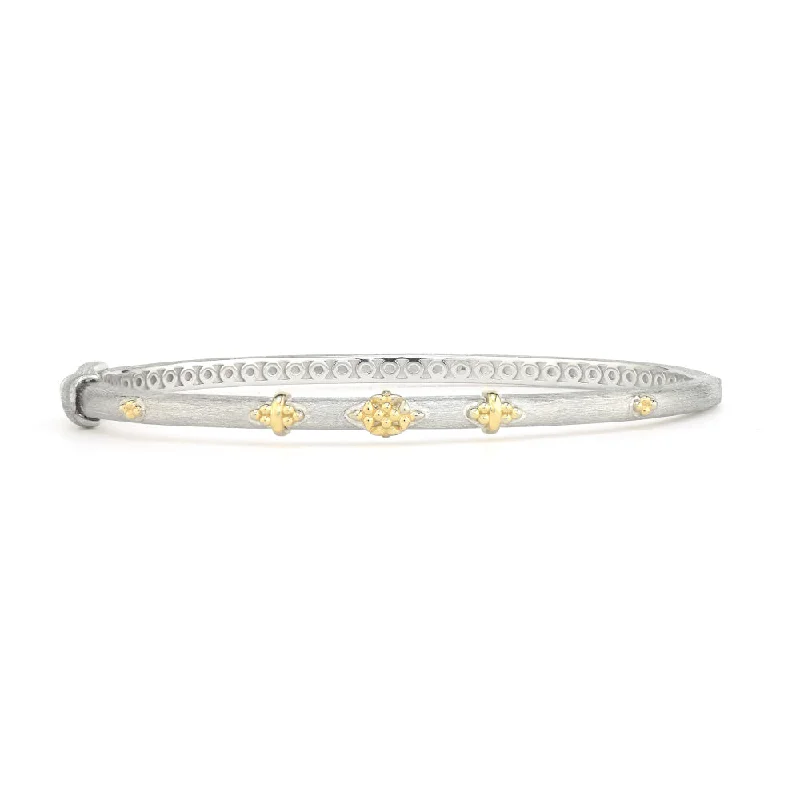 Exclusive Jewelry Sale – Shine For Less Jude Frances Mixed Metal Beaded Trio Bangle
