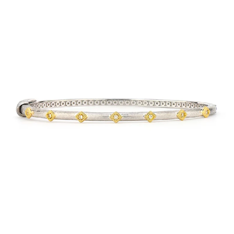 Flash Jewelry Sale – Get Stunning Pieces At Low Prices Jude Frances Mixed Metal Diamond Kite Bangle