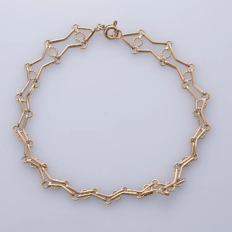 Shop Dazzling Jewelry At The Best Prices Vintage 16k Yellow Gold Bracelet  | 7" |