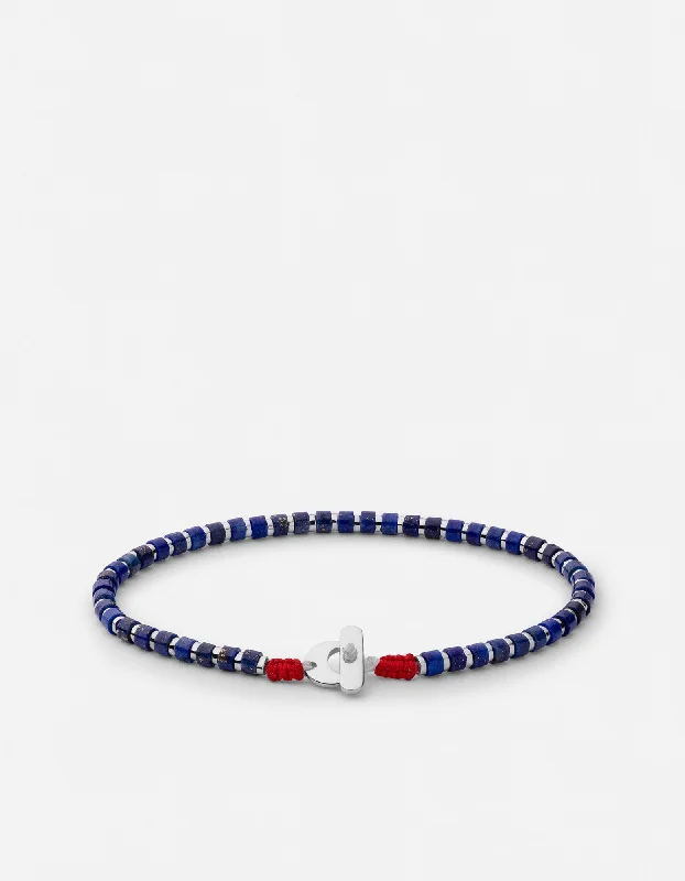 Customized Silver Jewelry For Unique Style Kato Lapis Bracelet, Sterling Silver