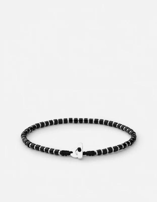 Timeless Jewelry Styles At Wallet-Friendly Prices Kato Onyx Bracelet, Sterling Silver