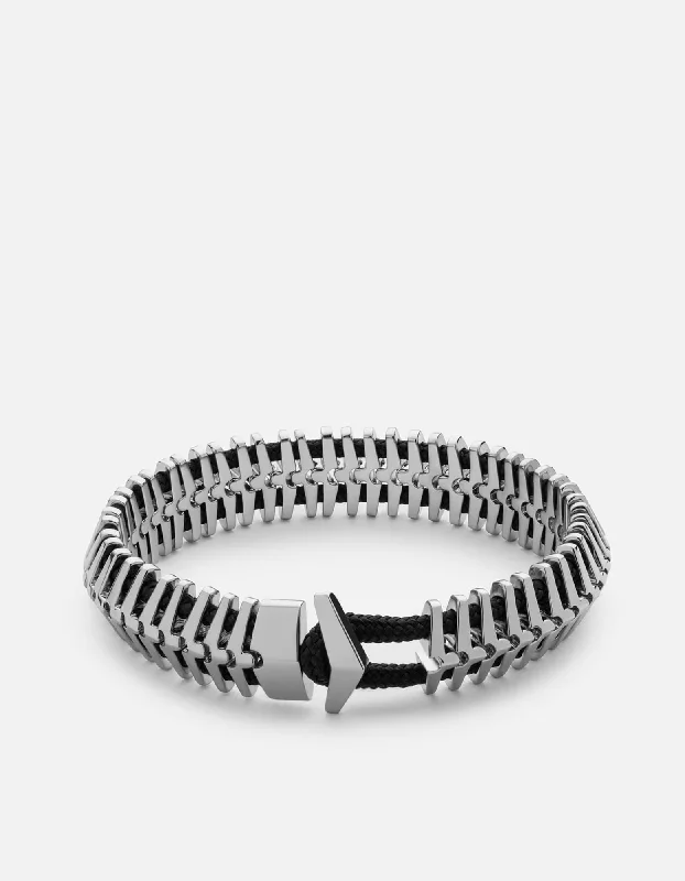 High-Quality Gemstone Jewelry For Special Occasions Klink Bracelet, Polished Sterling Silver