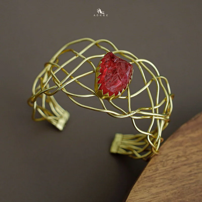 Don't Miss Out On Bestselling Jewelry At Special Prices Linnet Golden Curly Wave Dyed Stone Bangle