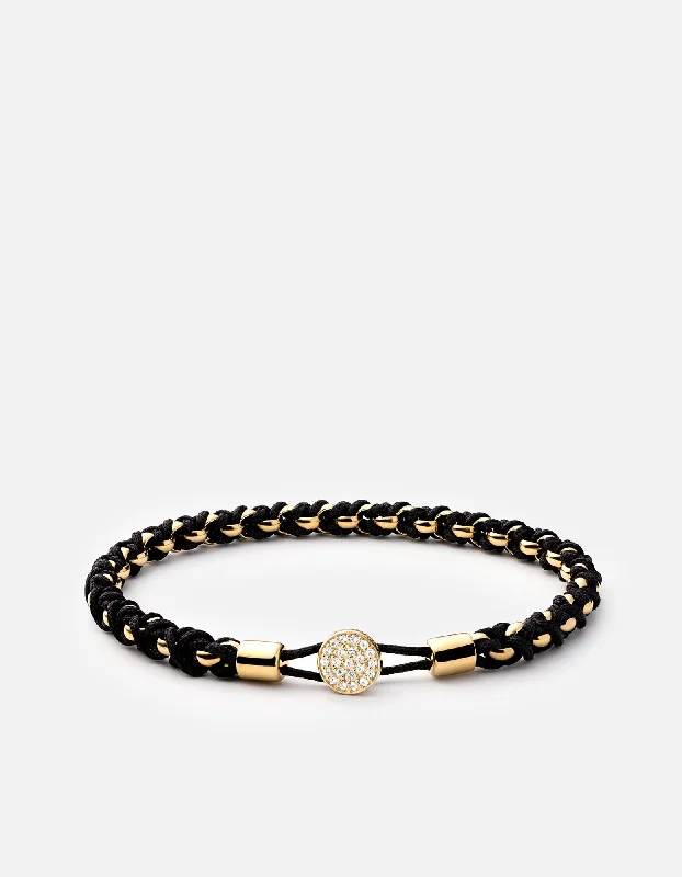 Affordable Glamour – Premium Jewelry For Less Nexus Chain Bracelet, 14k Gold Pavé