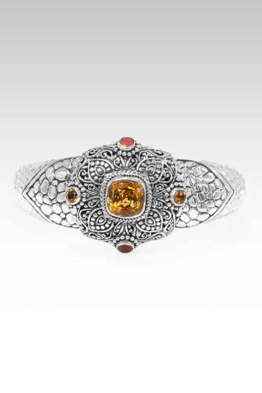Romantic Heart-Shaped Jewelry For Special Gifts Plans To Prosper Cuff™ in Citrine