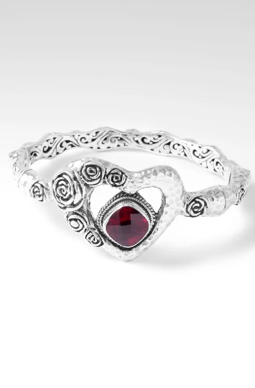 Fashion-Forward Geometric Jewelry For Contemporary Style Precious Rose Bangle™ in Red Lab Created Ruby Fashion-Forward Geometric Jewelry For Contemporary Style Precious Rose Bangle™ in Red Lab Created Ruby