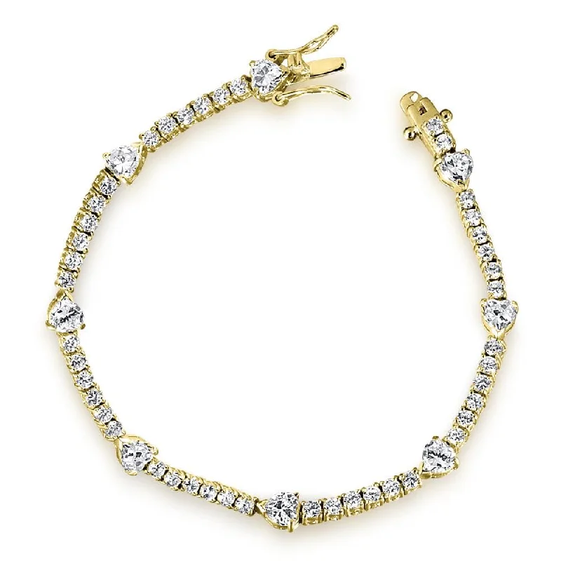Buy More, Save More On Stunning Jewelry Designs Ribbon And Hearts Bracelet
