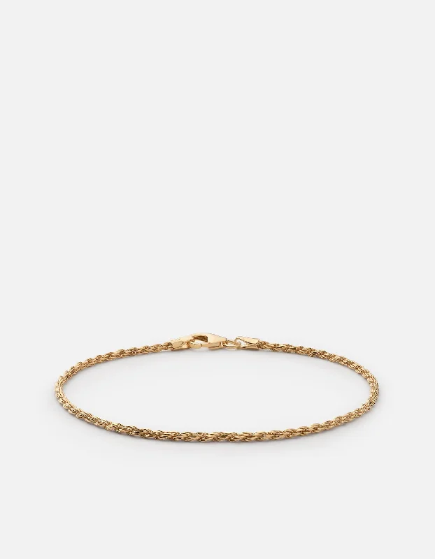 Exclusive Online Jewelry Sale – Don't Wait 1.8 Rope Chain Bracelet, 14k Gold
