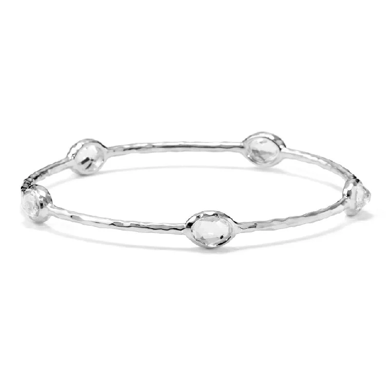 Bestselling Jewelry Now On Sale – Elevate Your Look Rock Candy Clear Quartz Hammered Bangle