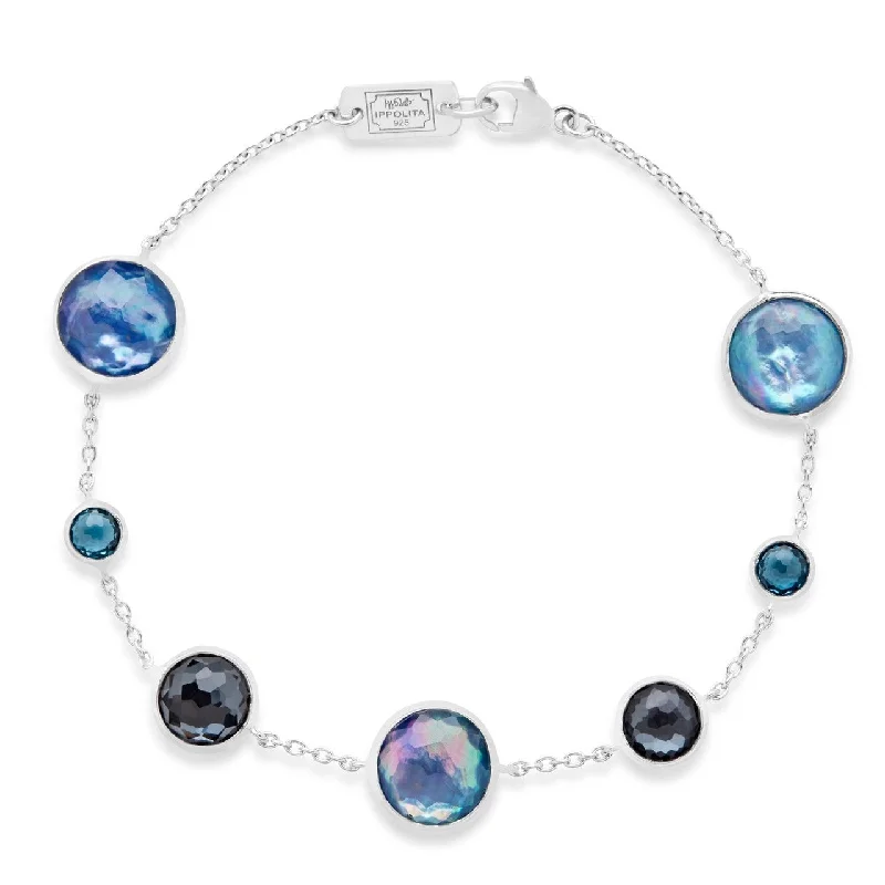 Shop Dazzling Jewelry With Special Promotional Discounts Lollipop 7-Stone Link Bracelet in Eclipse Shop Dazzling Jewelry With Special Promotional Discounts Lollipop 7-Stone Link Bracelet in Eclipse