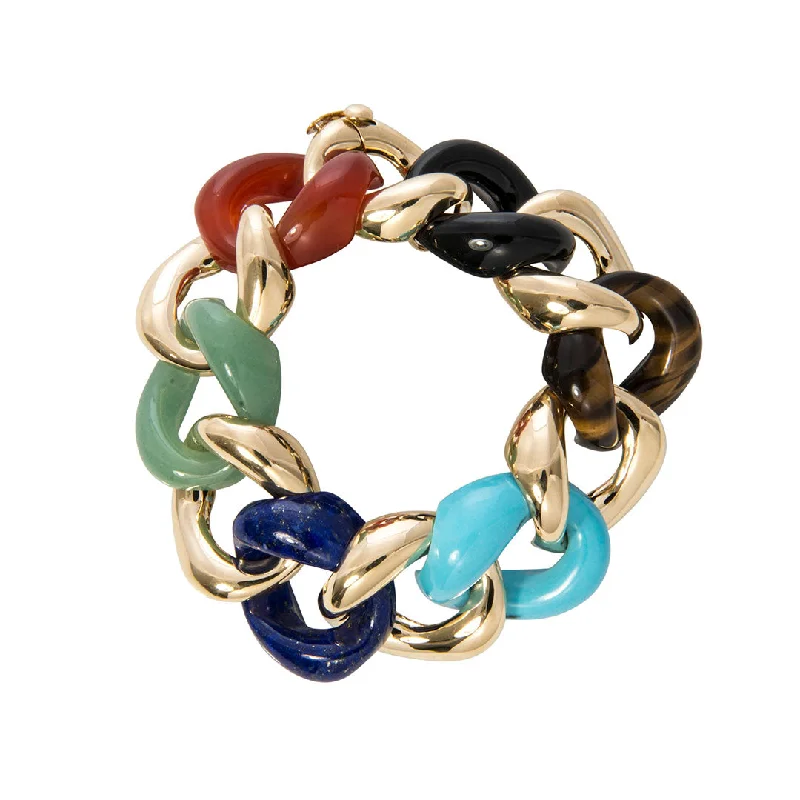 Classic And Modern Jewelry Styles On Sale Seaman Schepps Multi Gemstone Classic Medium Link Bracelet Classic And Modern Jewelry Styles On Sale Seaman Schepps Multi Gemstone Classic Medium Link Bracelet
