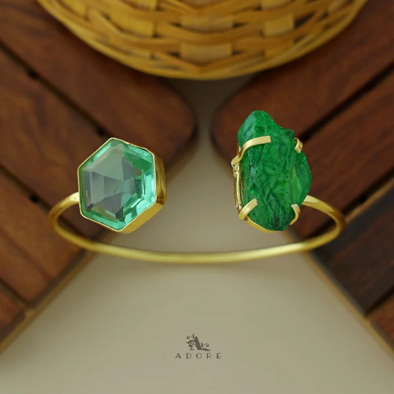Seasonal Jewelry Sale – Upgrade Your Collection Sienna Dyed Stone Glossy Hexagon Bangle
