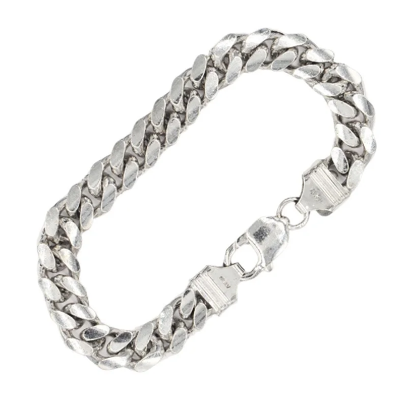 Trending Jewelry Styles Now At Limited-Time Discounts Silver 10.25mm Solid Cuban Link Bracelet 8 Inches