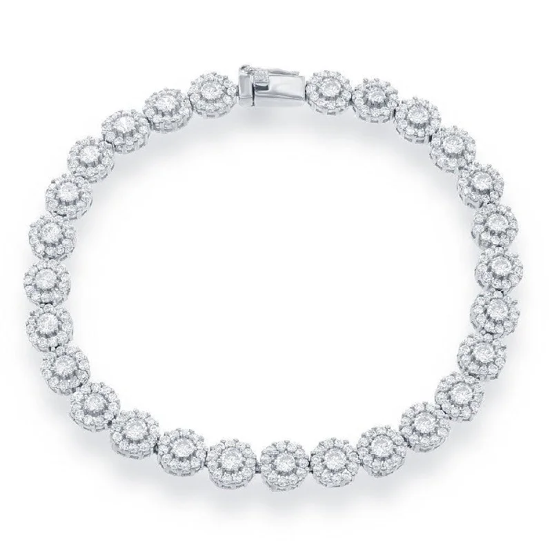 Celebrate With Sparkle – Jewelry Sale Now Live Sterling Silver CZ Disc Tennis Bracelet Celebrate With Sparkle – Jewelry Sale Now Live Sterling Silver CZ Disc Tennis Bracelet