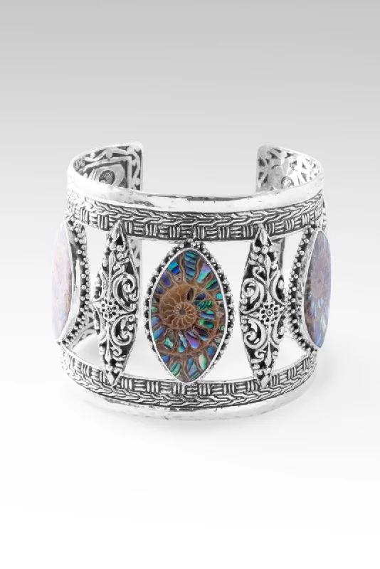 Sparkle For Less – Shop Our Limited-Time Jewelry Deals Lavish Beauty Cuff™ in Ammonite with Abalone Inlay Sparkle For Less – Shop Our Limited-Time Jewelry Deals Lavish Beauty Cuff™ in Ammonite with Abalone Inlay