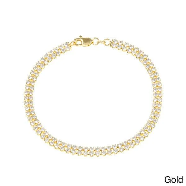 Make Every Moment Shine – Jewelry Discounts Available Sterling Silver GP Double Row CZ Tennis Bracelet Make Every Moment Shine – Jewelry Discounts Available Sterling Silver GP Double Row CZ Tennis Bracelet