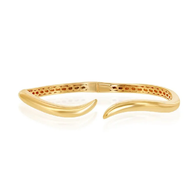 Timeless Beauty, Unbeatable Deals – Jewelry Sale On Sterling Silver Waved Bangle - Gold Plated Timeless Beauty, Unbeatable Deals – Jewelry Sale On Sterling Silver Waved Bangle - Gold Plated