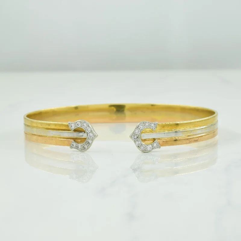 Eco-Friendly Sustainable Jewelry For Conscious Buyers Tri Tone Gold Diamond Bracelet | 0.36ctw | 7.5" |