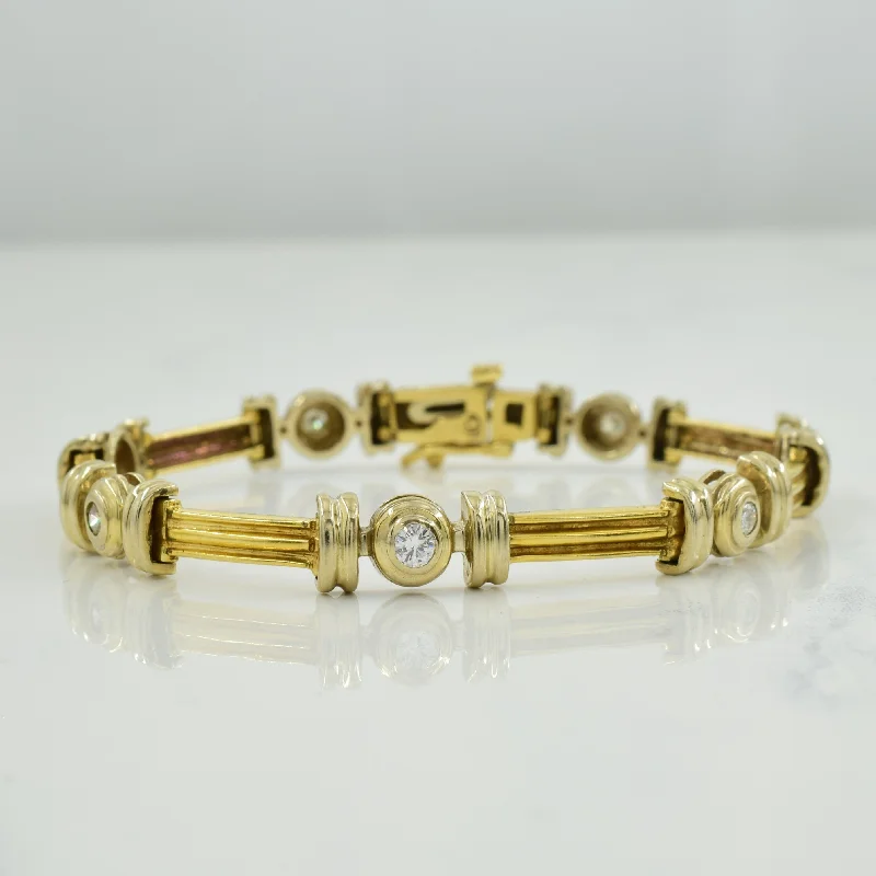 Exclusive Gemstone Jewelry At Special Prices Two Tone Diamond Bracelet | 0.70ctw | 7" |