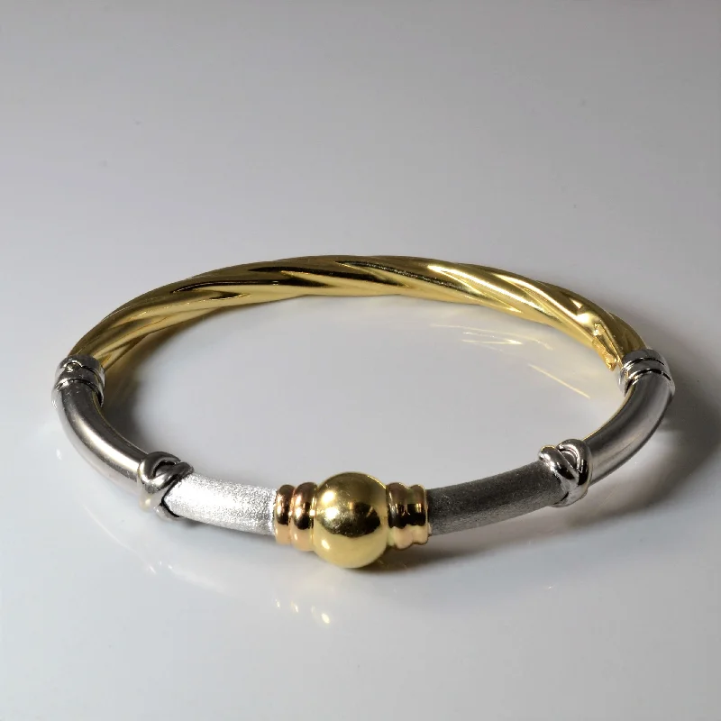 Make Every Moment Shine – Jewelry Discounts Available Two Tone Gold Ball Bangle | 7" |