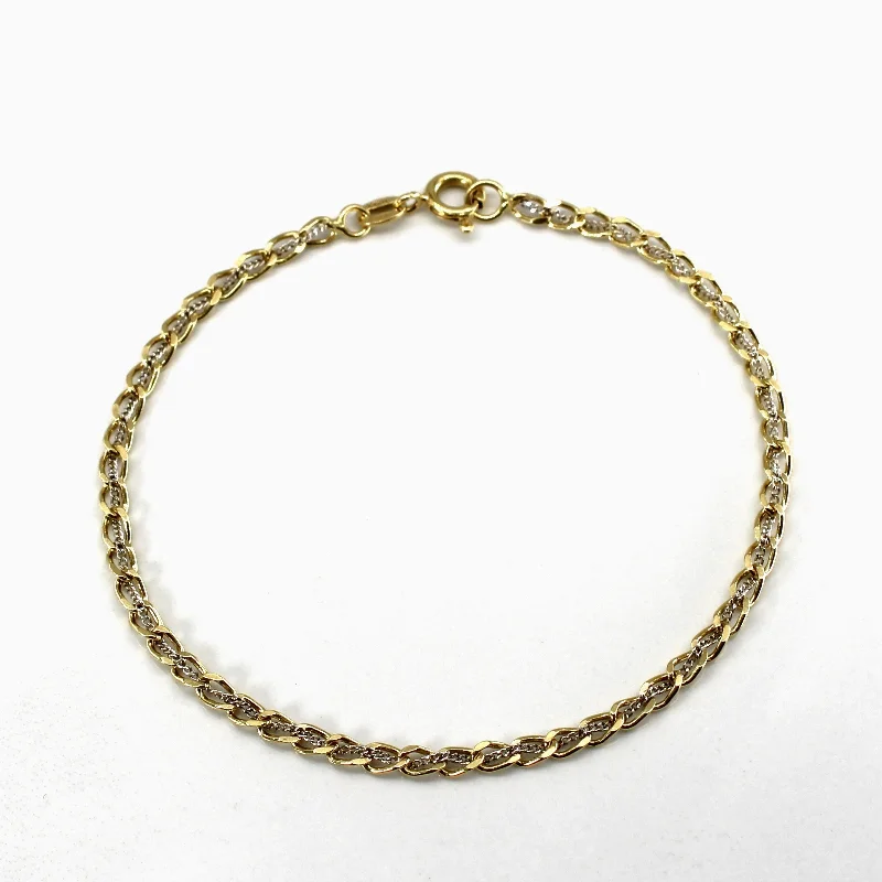 The Biggest Jewelry Sale Of The Year Is Here Two Tone Gold Cable Chain Bracelet | 7"|