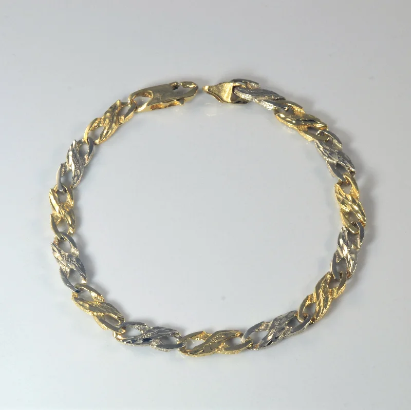Best Jewelry Sale – Shop Exclusive Designs Now Two Tone Gold Cable Chain Bracelet | 8" |