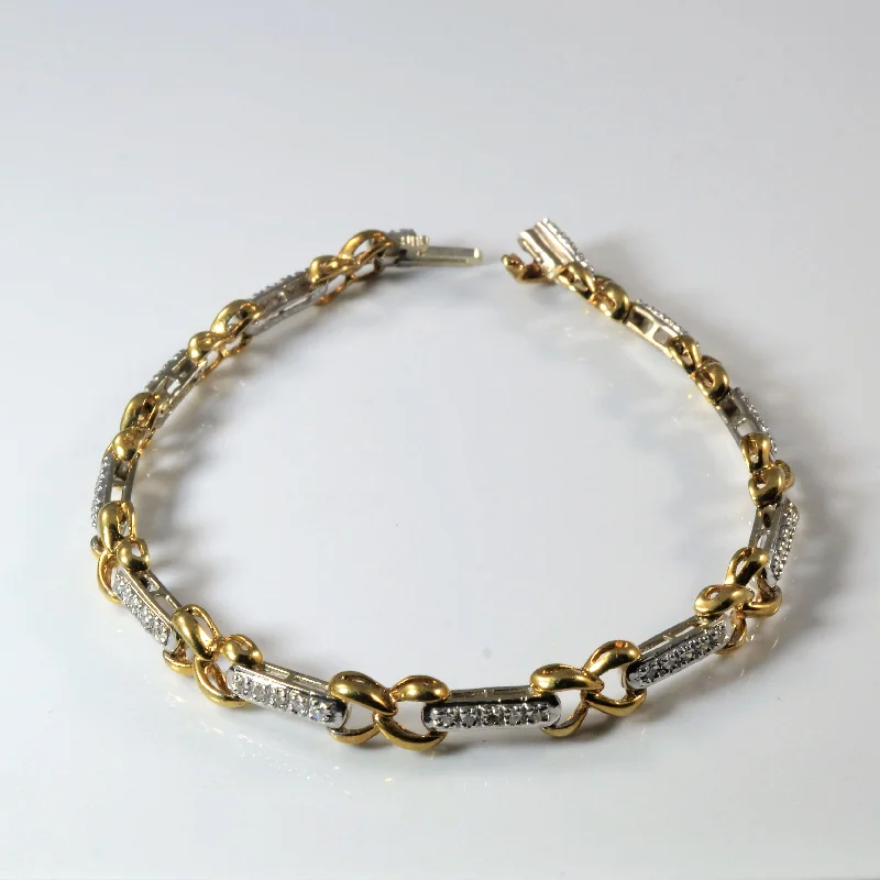 Buy More, Save More – Special Jewelry Discounts Two Tone Diamond Infinity Bracelet | 0.44ctw | 7.5" |
