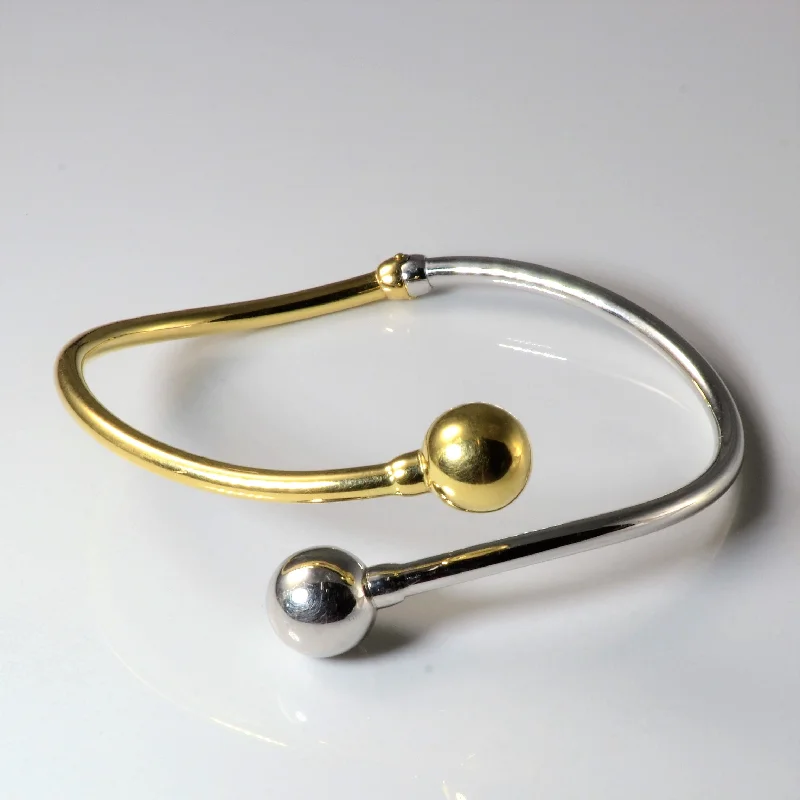 Limited-Stock Jewelry Sale – Shop Before It's Gone Two Tone Gold Wrap Bangle | 8"| Limited-Stock Jewelry Sale – Shop Before It's Gone Two Tone Gold Wrap Bangle | 8"|