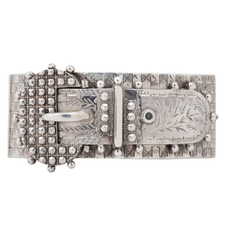 Limited Stock On Premium Jewelry At Low Prices Wide Silver Belt Buckle Bangle