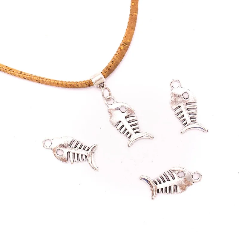 Grab Exquisite Jewelry At The Lowest Prices 10 units 3x10mm Pendant antique silver Little Fish jewelry pendant Jewelry Findings & Components D-3-454