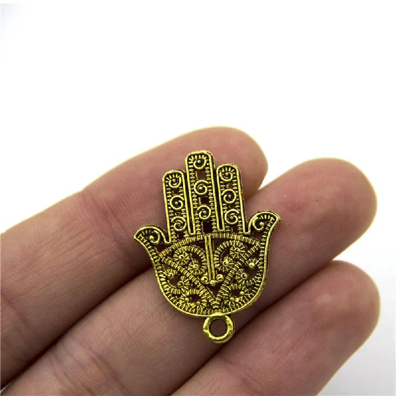 Buy More, Save More – Special Jewelry Discounts 10 units antique gold fatima hand finding jewelry finding suppliers D-3-264