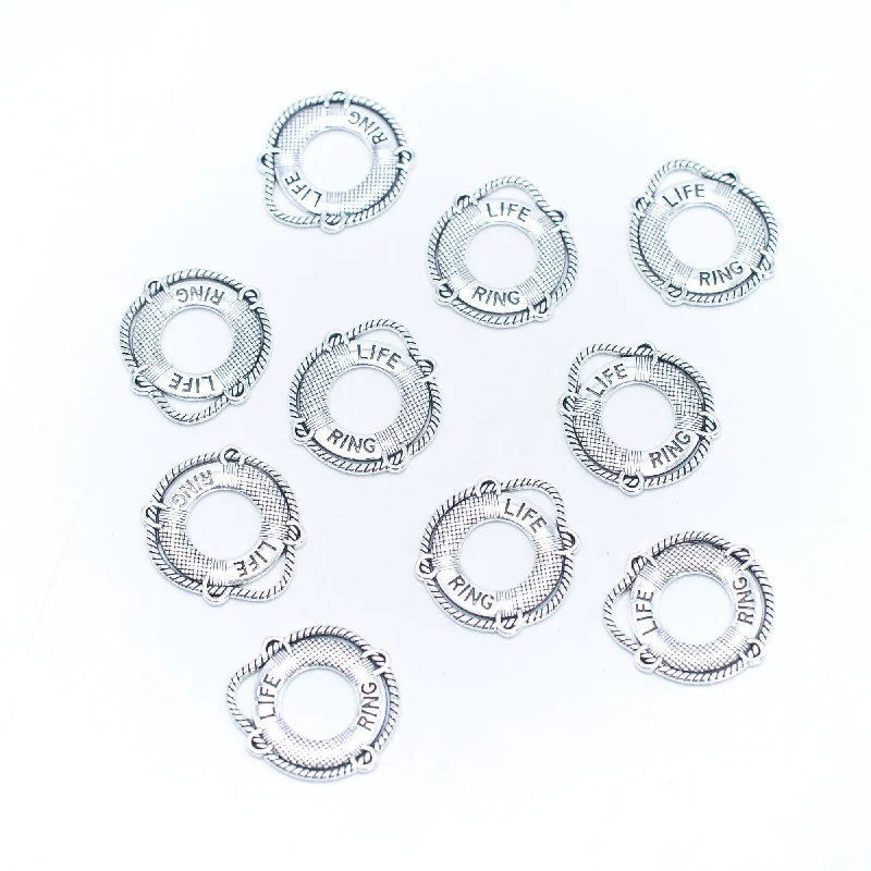Exclusive Jewelry Sale – Sparkle For Less 10 units Pendant antique silver pendant Jewelry Findings & Components D-3-512