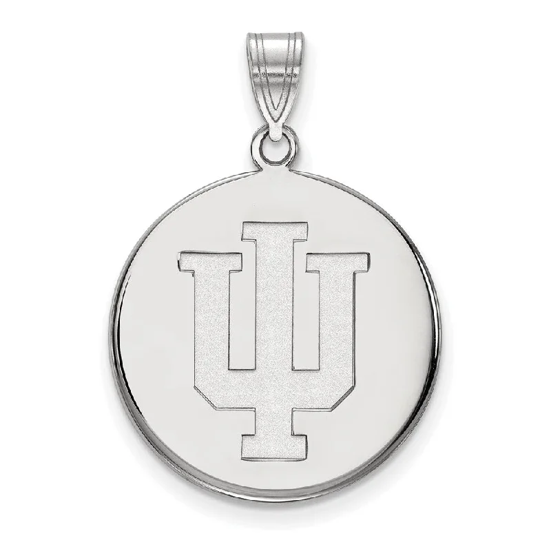 Elevate Your Jewelry Collection With Limited-Time Savings 10k White Gold Indiana U Large Disc Pendant Elevate Your Jewelry Collection With Limited-Time Savings 10k White Gold Indiana U Large Disc Pendant