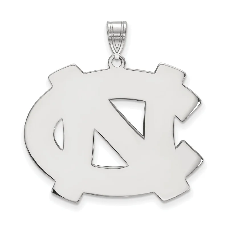Flash Sale On Stunning Jewelry – Don't Miss Out 10k White Gold North Carolina XL 'NC' Pendant