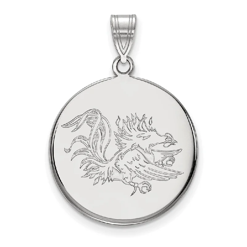 Dainty And Elegant Jewelry Now At Reduced Prices 10k White Gold South Carolina Large Disc Pendant Dainty And Elegant Jewelry Now At Reduced Prices 10k White Gold South Carolina Large Disc Pendant