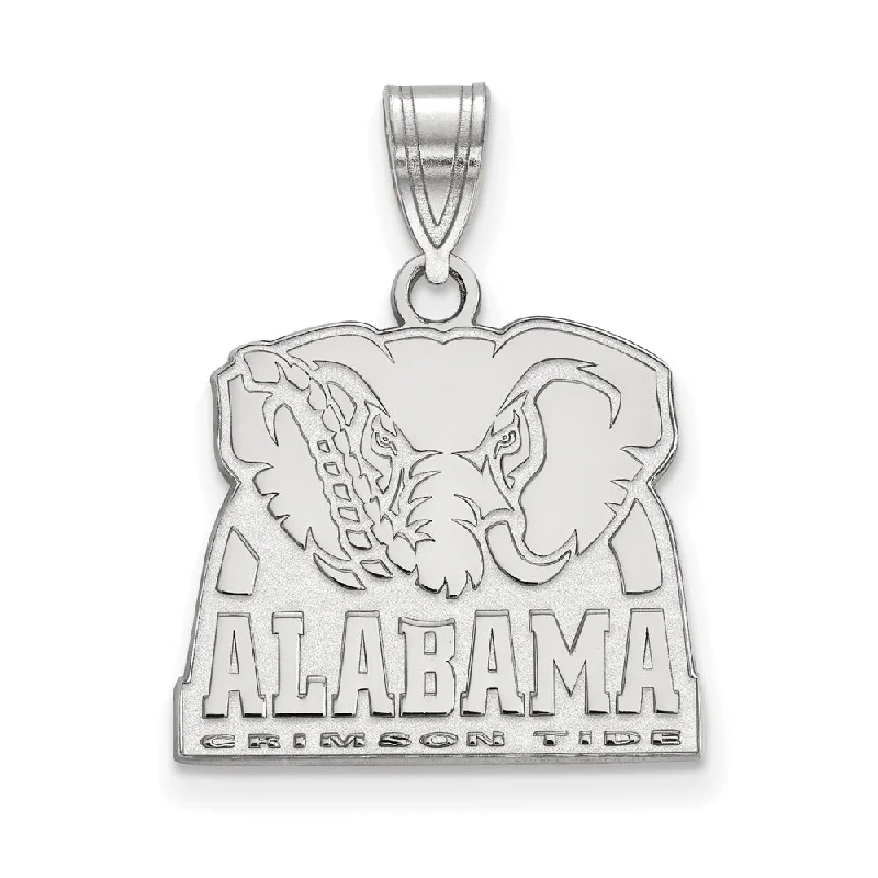 Luxury Jewelry Now At Special Promotional Rates 10k White Gold U. of Alabama Medium Logo Pendant Luxury Jewelry Now At Special Promotional Rates 10k White Gold U. of Alabama Medium Logo Pendant
