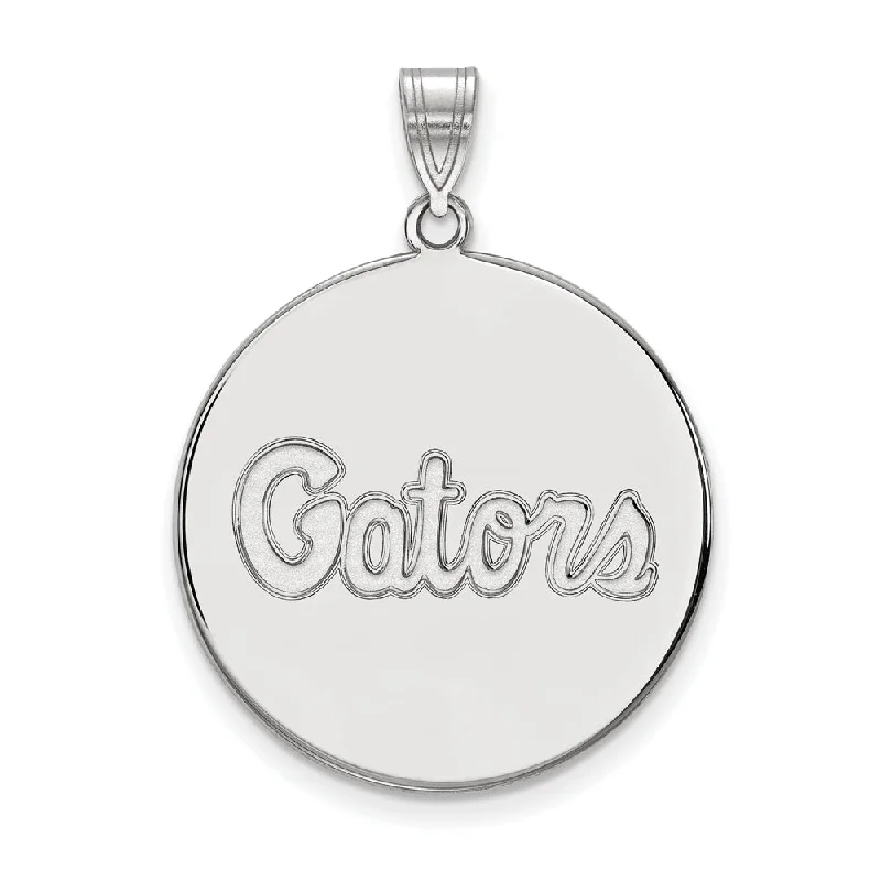 Unique Jewelry Designs Now At Discounted Rates 10k White Gold U of Florida XL Disc Pendant Unique Jewelry Designs Now At Discounted Rates 10k White Gold U of Florida XL Disc Pendant