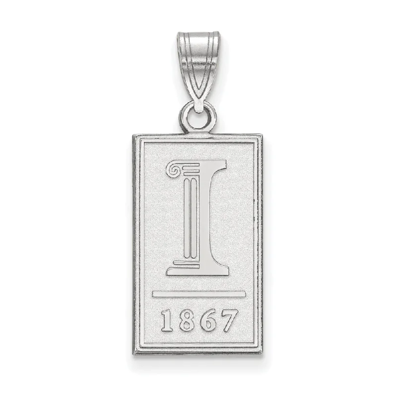 Exclusive Jewelry Sale – Grab Timeless Pieces Now 10k White Gold U. of Illinois Large Logo Pendant