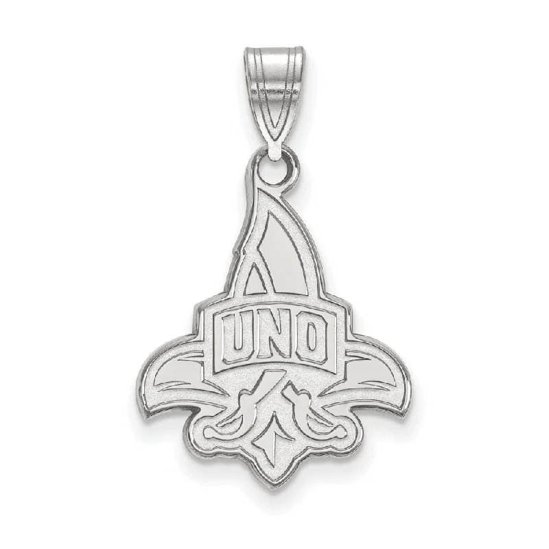 Shine Without Limits – Jewelry Sale Happening Now 10k White Gold U. of New Orleans Large Pendant