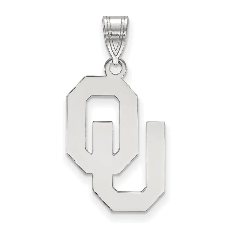 Jewelry Clearance Sale – Final Reductions 10k White Gold U. of Oklahoma Large Pendant