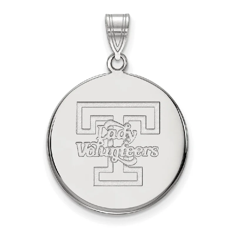 Exclusive Gemstone Jewelry Markdowns – Shop Now 10k White Gold U. of Tennessee Large 'T' Logo Disc Pendant Exclusive Gemstone Jewelry Markdowns – Shop Now 10k White Gold U. of Tennessee Large 'T' Logo Disc Pendant