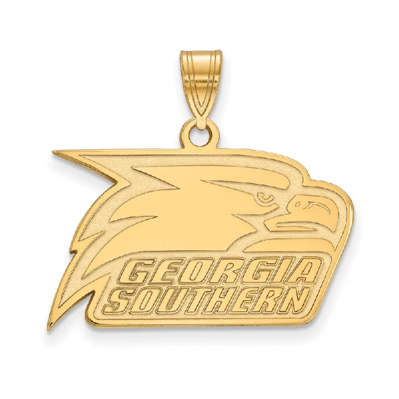 10k Yellow Gold Georgia Southern U Medium Pendant